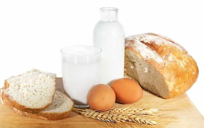 Brød laget av rugmel og grovt mel